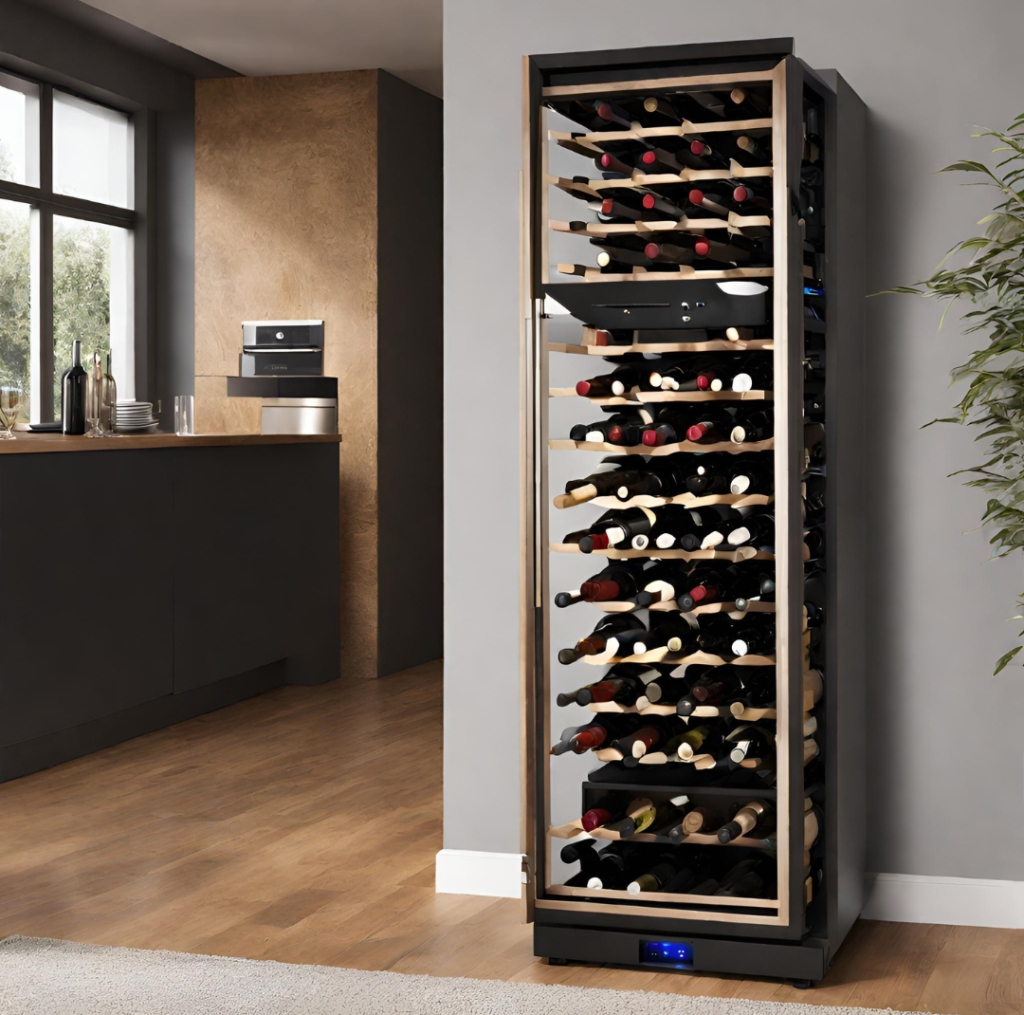 Adega Climatizada de vinho feita de vidro