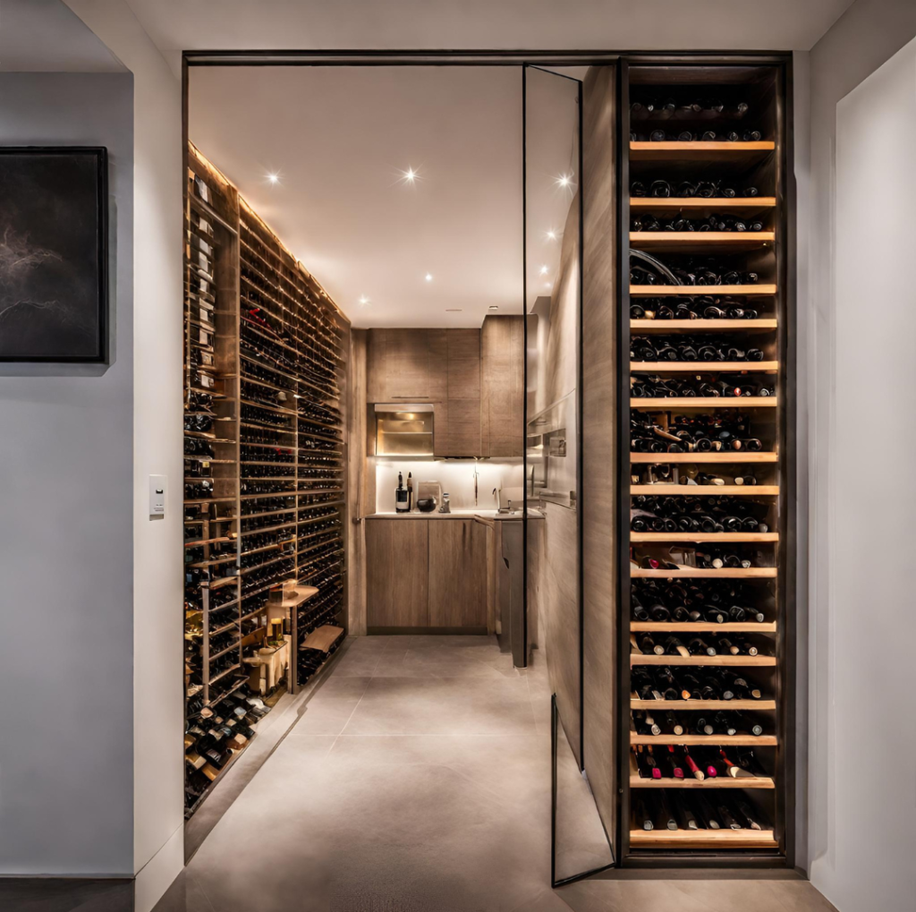 Ambiente Climatizado para adega de vinho em madeira