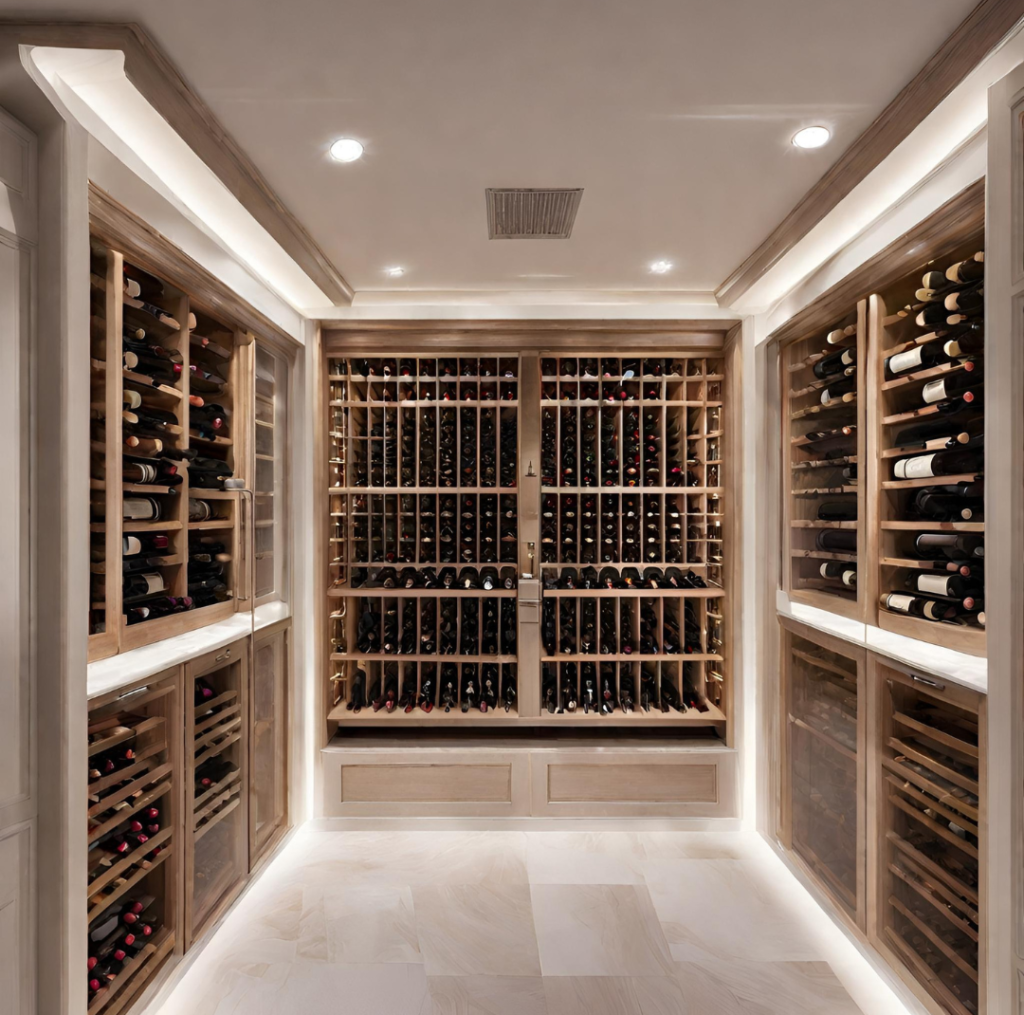 Ambiente Climatizado para adega de vinho em madeira